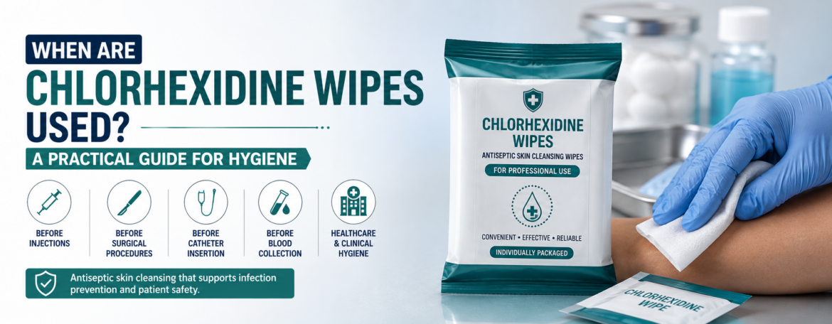 Chlorhexidine based wipes